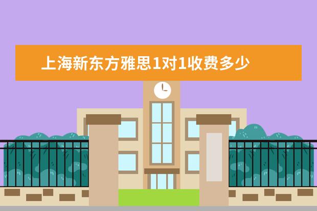 上海新东方雅思1对1收费多少