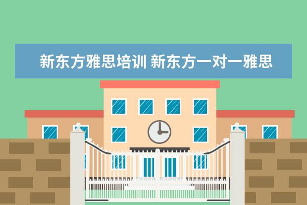 新东方雅思培训 新东方一对一雅思培训好吗?