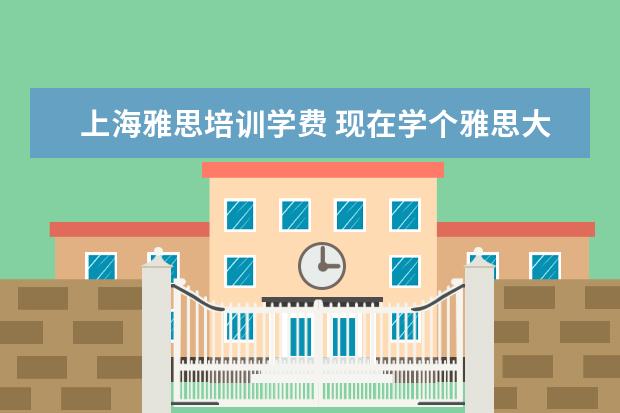 上海雅思培训学费 现在学个雅思大概需要多少钱