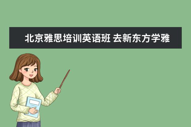北京雅思培训英语班 去新东方学雅思需要多少钱
