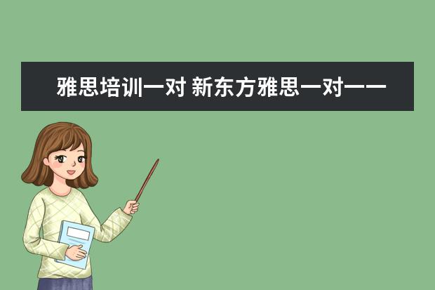 雅思培训一对 新东方雅思一对一一节课收多少钱?