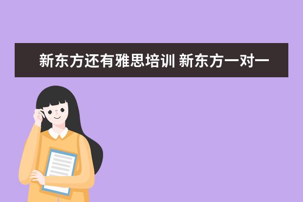 新东方还有雅思培训 新东方一对一雅思培训好吗?
