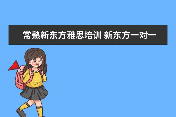 常熟新东方雅思培训 新东方一对一雅思培训好吗?