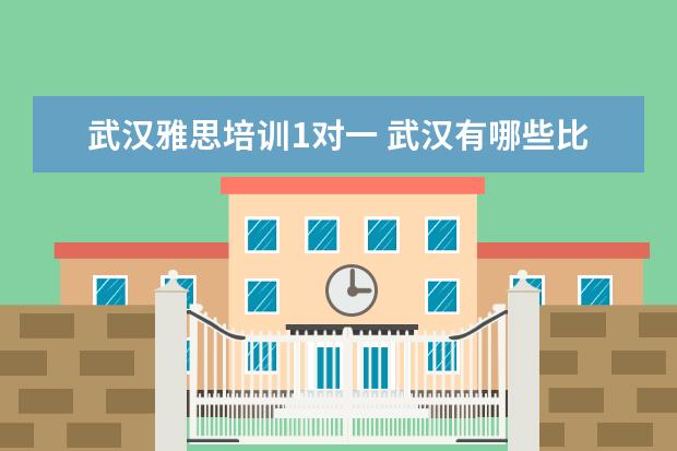 武汉雅思培训1对一 武汉有哪些比较出名的教育培训机构?