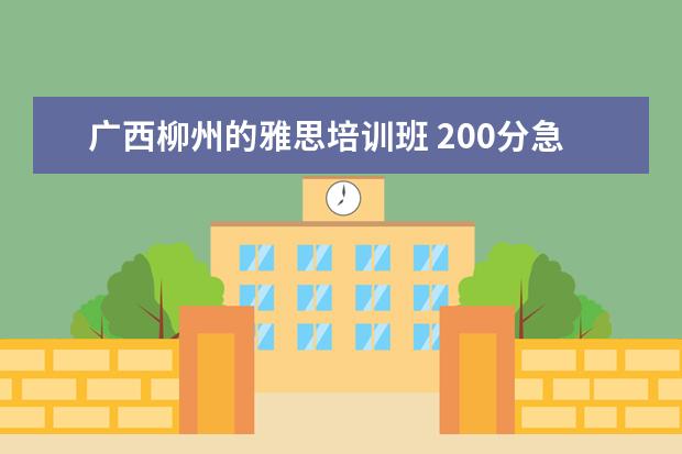 广西柳州的雅思培训班 200分急求个人简历表格摸版!!!